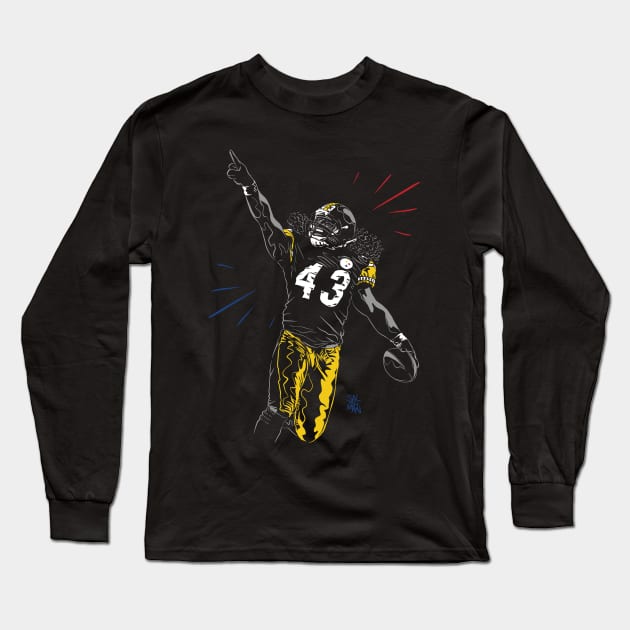 Polamalu Long Sleeve T-Shirt by salohman